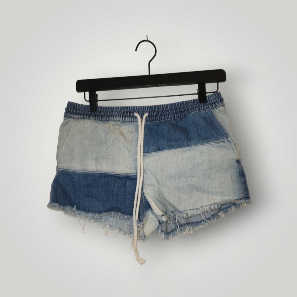 Aerie Patchwork Colorblock Drawstring Elastic Jea… - image 3